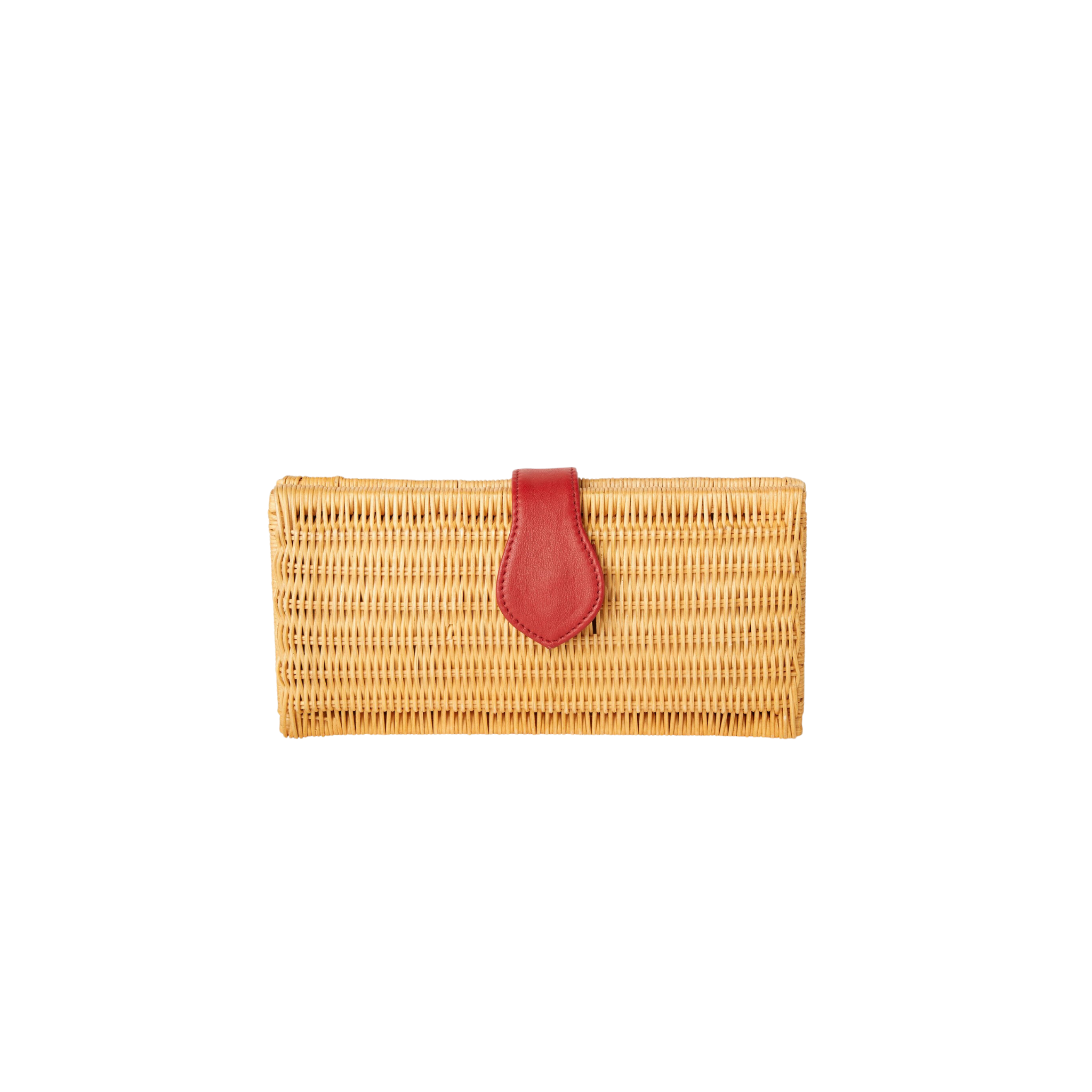 J korken crew fan rattan clutch